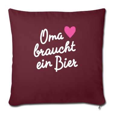 weihnachtsgeschenk oma Kissenbezug - Oma braucht ein Bier