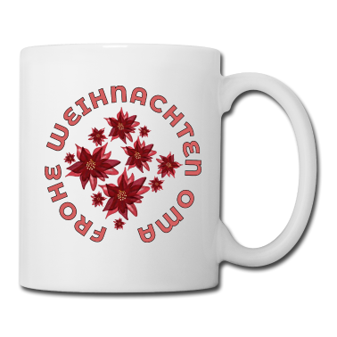 weihnachtsgeschenk oma Tasse - FROHE WEIHNACHTEN OMA WEIHNACHTSSTERN OMI Großmama