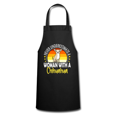 Weihnachtsgeschenk Oma Schürze - Never Underestimate A Woman With A Chihuahua