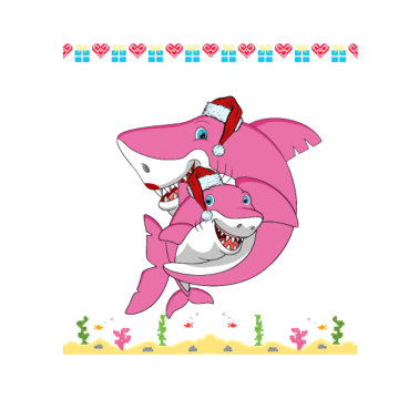 Motiv Oma Weihnachtshai