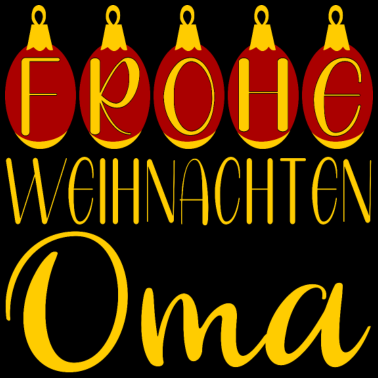 Motiv FROHE WEIHNACHTEN OMA WEIHNACHTSGESCHENKE KUGELN