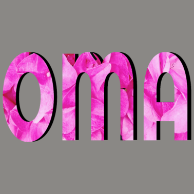 Motiv OMA BLÜTENBLAETTER DESIGN ROSA GROSSMUTTER BLUME