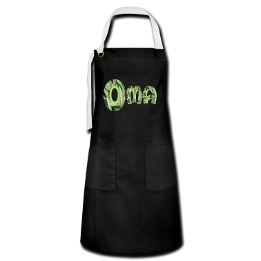 Weihnachtsgeschenk Oma Schürze - OMA GARTEN HOBBYGÄRTNERIN NATUR PFLANZEN BLUMEN