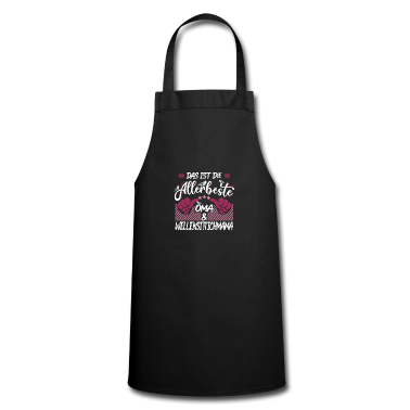 Weihnachtsgeschenk Oma Schürze - Wellensittichmama und Oma