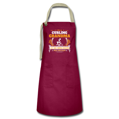 Weihnachtsgeschenk Oma Schürze - Curling Oma Shirt Geschenkidee
