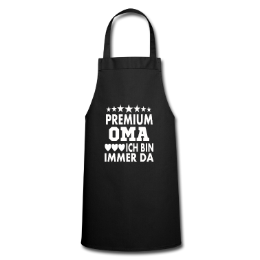 Weihnachtsgeschenk Oma Schürze - Premium Oma. Ich bin immer da.