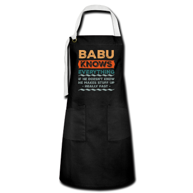 Weihnachtsgeschenk Oma Schürze - Babu weiß alles Weihnachtsgeschenk