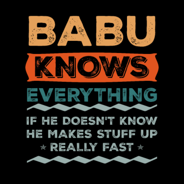 Motiv Babu weiß alles Weihnachtsgeschenk