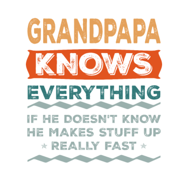 Motiv Großvater weiß alles Weihnachtsgeschenk