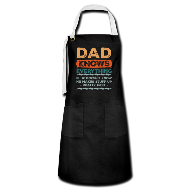 Weihnachtsgeschenk Oma Schürze - Papa weiß alles Weihnachtsgeschenk