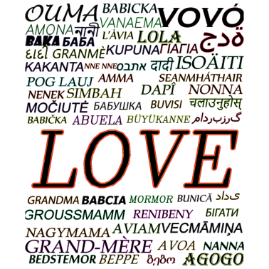 Motiv oma, oma, grand merre mit liebe