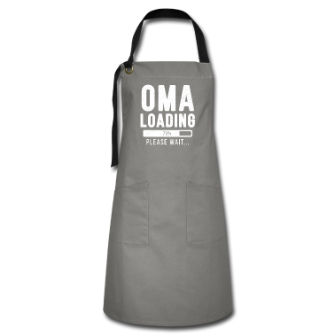 Weihnachtsgeschenk Oma Schürze - Oma loading... please wait! | Oma Shirt