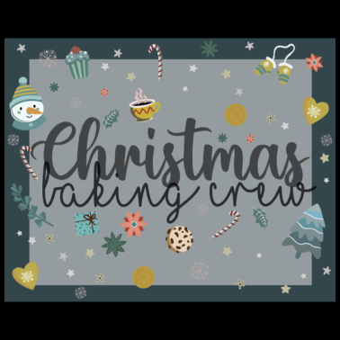 Motiv Christmas baking crew zusammen backen Weihnachten