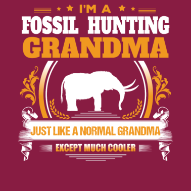 Motiv Fossile Jagd Oma Shirt Geschenkidee