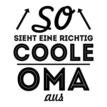 Motiv Coole Oma Geschenk Familie