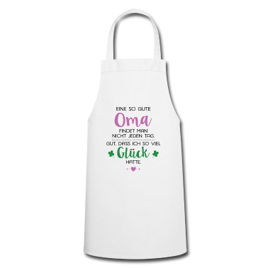 Weihnachtsgeschenk Oma Schürze - Ich hatte Glück Oma Geschenk Spruch