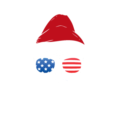 Motiv Coole Santa America Sonnenbrile Weihnachtsgeschenk