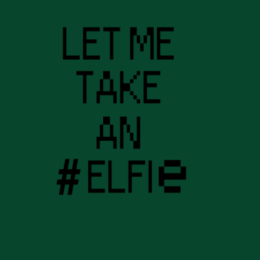 Motiv elfie Hashtag Weihnachtsgeschenk Weihnachtsmann xmas