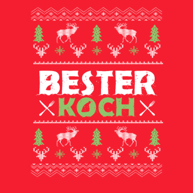 Motiv Weihnachtsgeschenk Bester Koch Köchin Geschenk