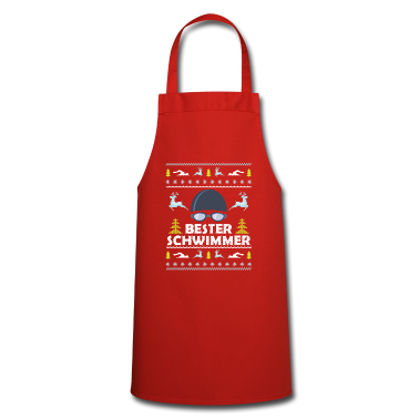 Weihnachtsgeschenk Oma Schürze - Weihnachtsgeschenk Bester Schwimmer Sport Geschenk