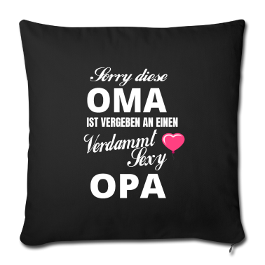 Geschenk Oma Kissenbezug - Oma Opa grossvater Grossmutter Geschenkidee Lustig