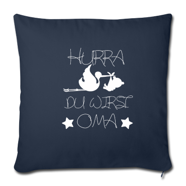 Geschenk Oma Kissenbezug - Hurra, du wirst Oma