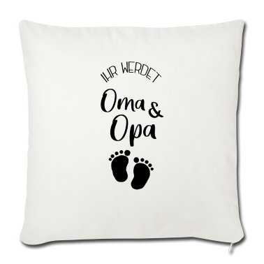 Geschenk Oma Kissenbezug - Ihr werdet Oma und Opa | Nachwuchs verkünden