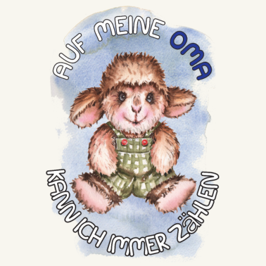 Motiv süßes Schäfchen Geschenk Enkel Oma