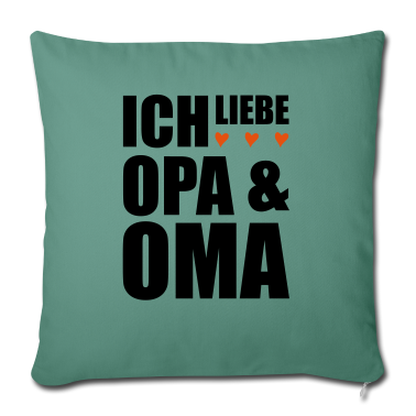 Geschenk Oma Kissenbezug - Ich liebe Opa und Oma