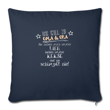 Geschenk Oma Kissenbezug - oma opa schimpfen nie