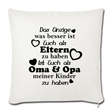 Geschenk Oma Kissenbezug - Oma und Opa meiner Kinder