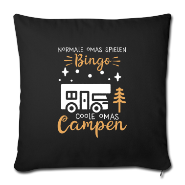 Geschenk Oma Kissenbezug - Campen Camper Camping Oma