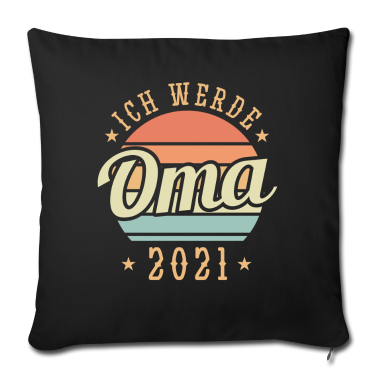 Geschenk Oma Kissenbezug - Ich werde Oma 2021 Retro Geschenk