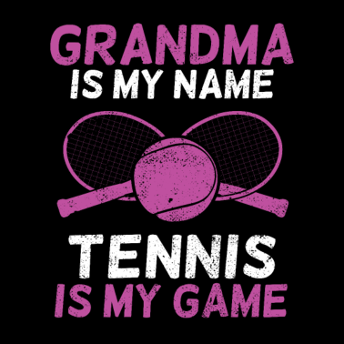 Motiv Tennis Oma Großmutter
