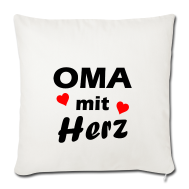 Geschenk Oma Kissenbezug - Oma mit Herz