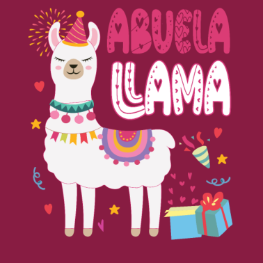 Motiv Lama Geburtstagsparty Outfit Familie Abuela Lama