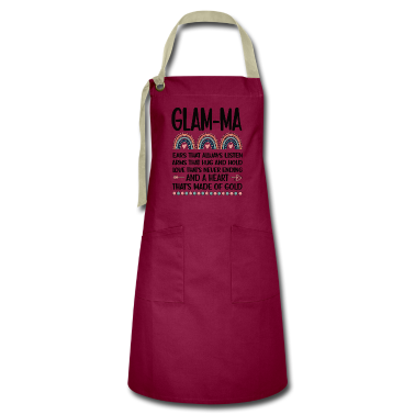 Geschenk Oma Schürze - Glam-ma Oma Muttertagsgeschenk Glam-ma Großmutter