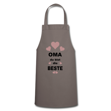 Geschenk Oma Schürze - Oma du bist die beste