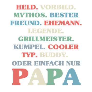 Motiv Papa Vater Vatertag Geschenk