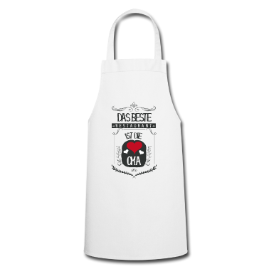 Geschenk Oma Schürze - ♥ Das beste Restaurant ist die Oma ♥ (1001 SMILES)