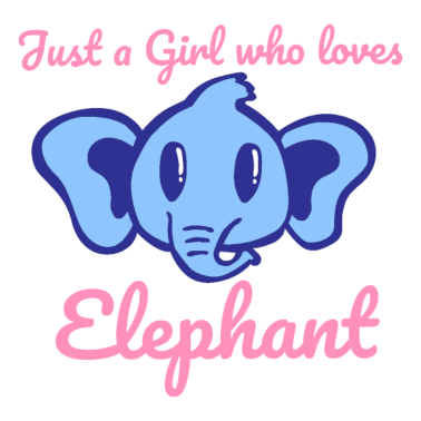 Motiv Just A Girl Who Loves Elephant Kids Geschenkidee