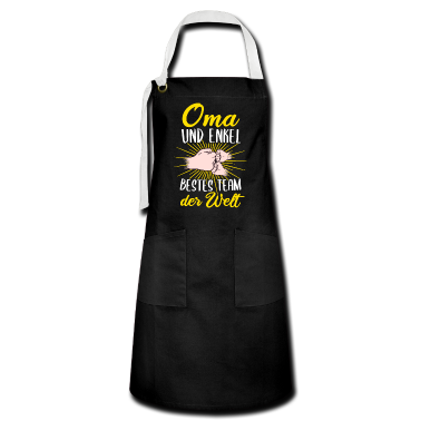 Geschenk Oma Schürze - Oma und Enkel zweifache Oma Geschenk Geburt Enkel