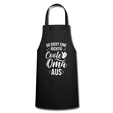 Geschenk Oma Schürze - So sieht eine richtig coole Oma aus