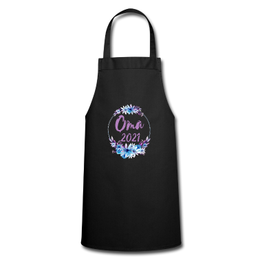 Geschenk Oma Schürze - Oma 2021 Loading Baby Geburt werdende Blumen werde