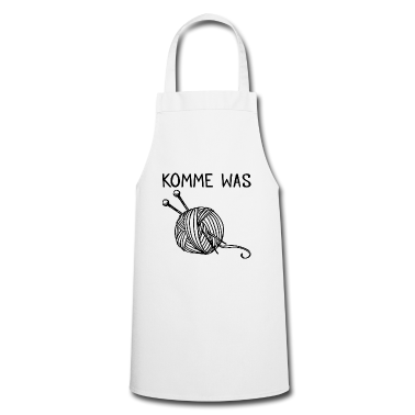 Geschenk Oma Schürze - Komme was Wolle Stricken Garn Geschenk