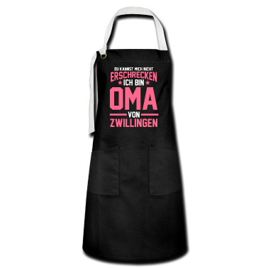 Geschenk Oma Schürze - Zwillings Enkel Oma Großmutter