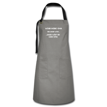 Geschenk Oma Schürze - Oma Opa Spruch