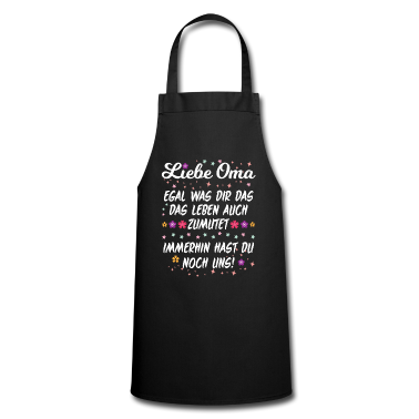 Geschenk Oma Schürze - Oma Spruch Witz Lustig Familie Aufmuntern Geschenk