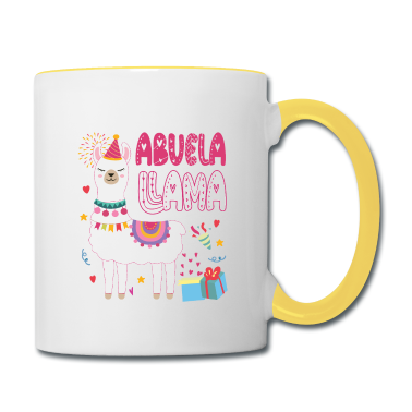 Geschenk Oma Tasse - Lama Geburtstagsparty Outfit Familie Abuela Lama