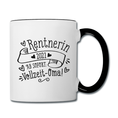 Geschenk Oma Tasse - Rentnerin 2021 Vollzeit Oma Geschenk